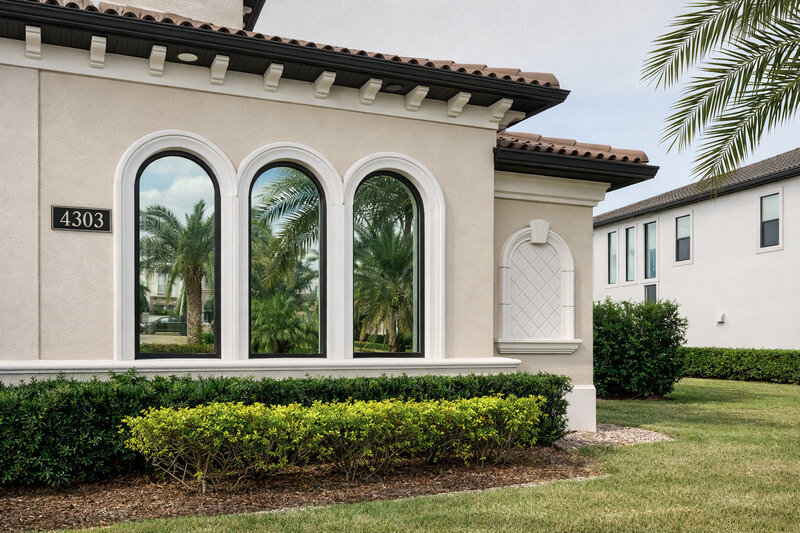 Arched custom windows